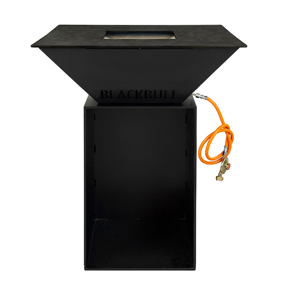 BigQube M - Gas - Schwarz - Grillfläche: 80 × 80 cm