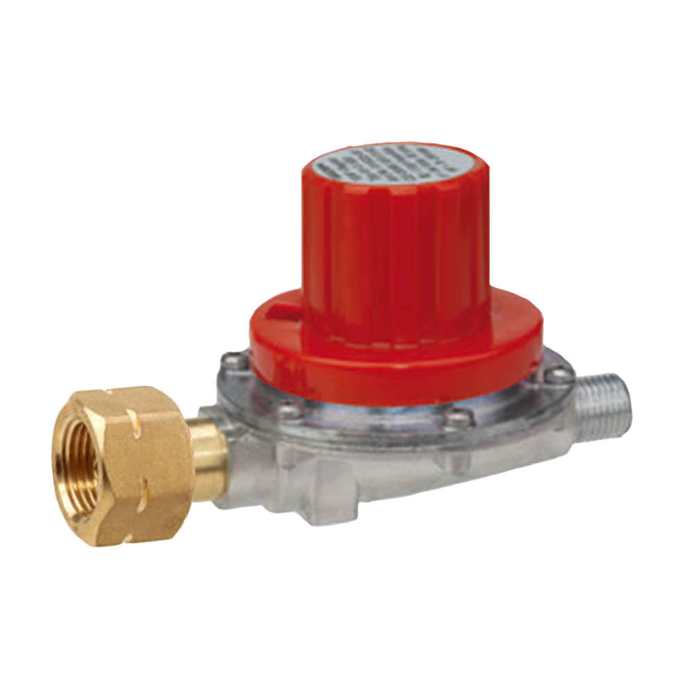 Elfstufenregler 350 - 1.400 mbar - 6 kg/h - Komb.A x G 3/8" LH-KN