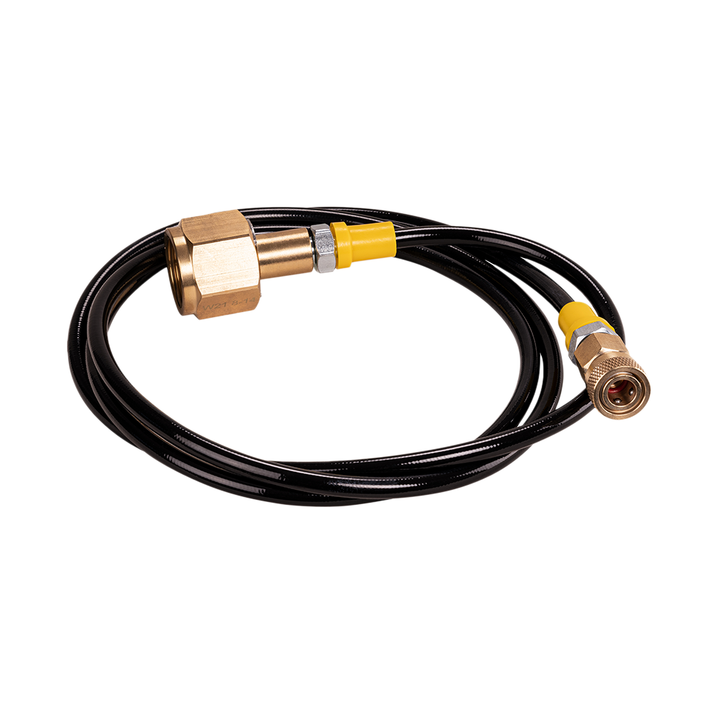 CO2-Hochdruckschlauch 1,5 Meter incl. TR21-4 Adapter