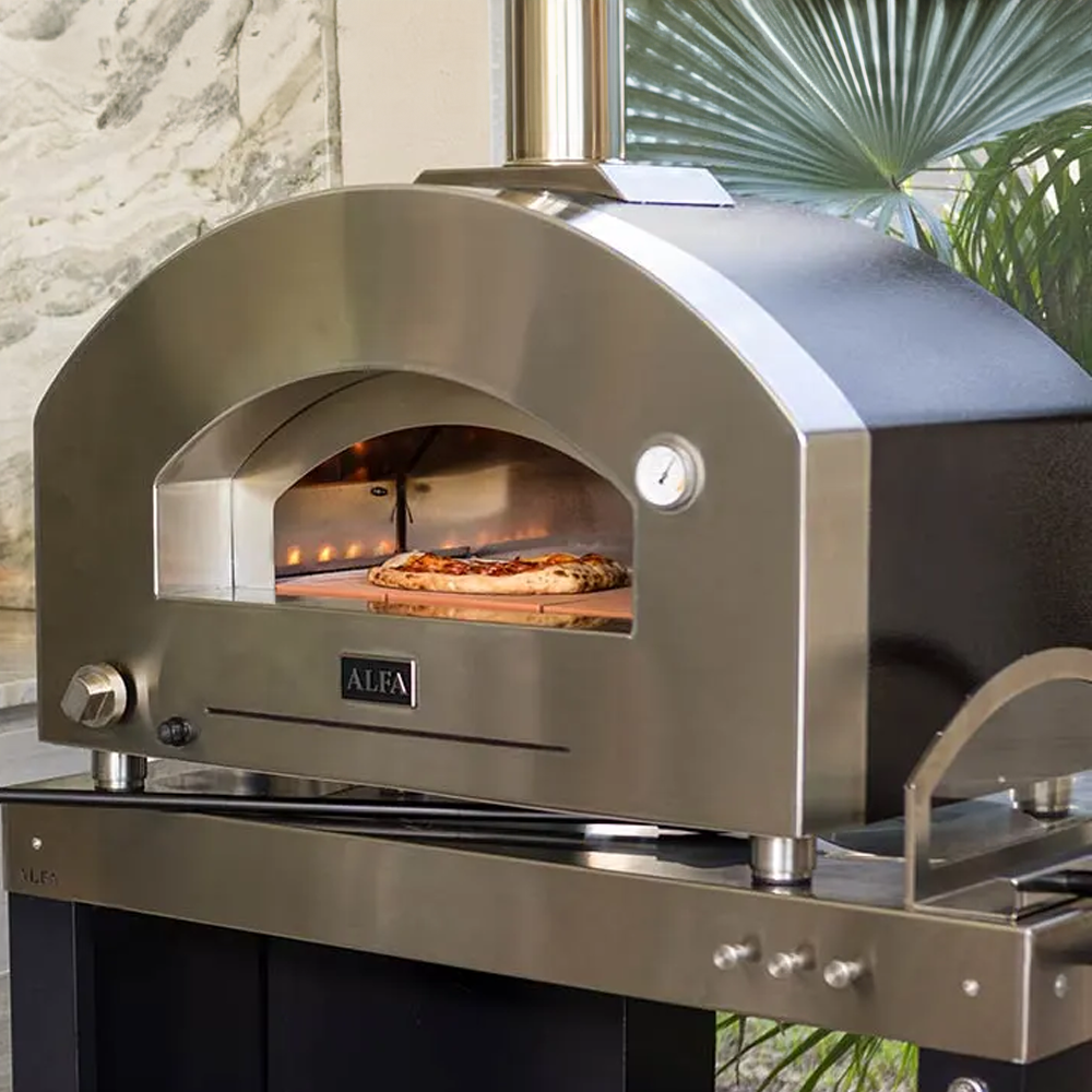 Futuro - 4 Pizze - Silver Black - Hybrid (Gas)