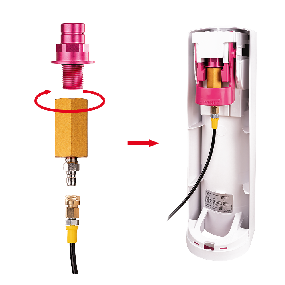 CO2-Adapter-Hochdruckschlauch 1,5 Meter