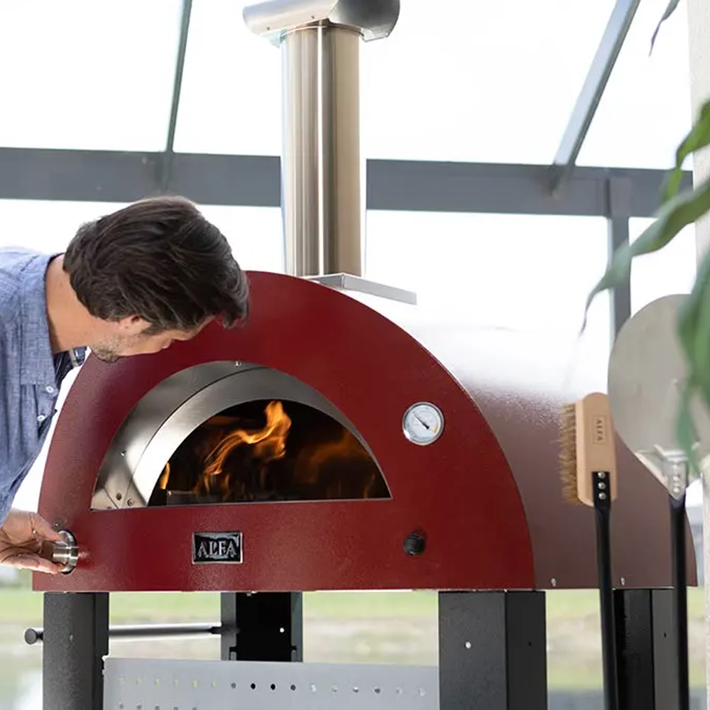 Moderno - 2 Pizze - Antique Red - Holz