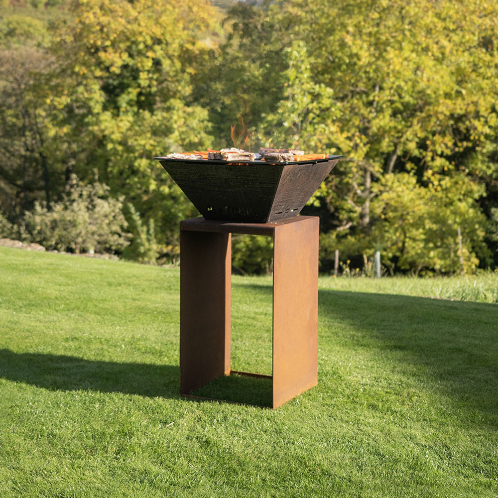 BigQube S - Wood - Corten