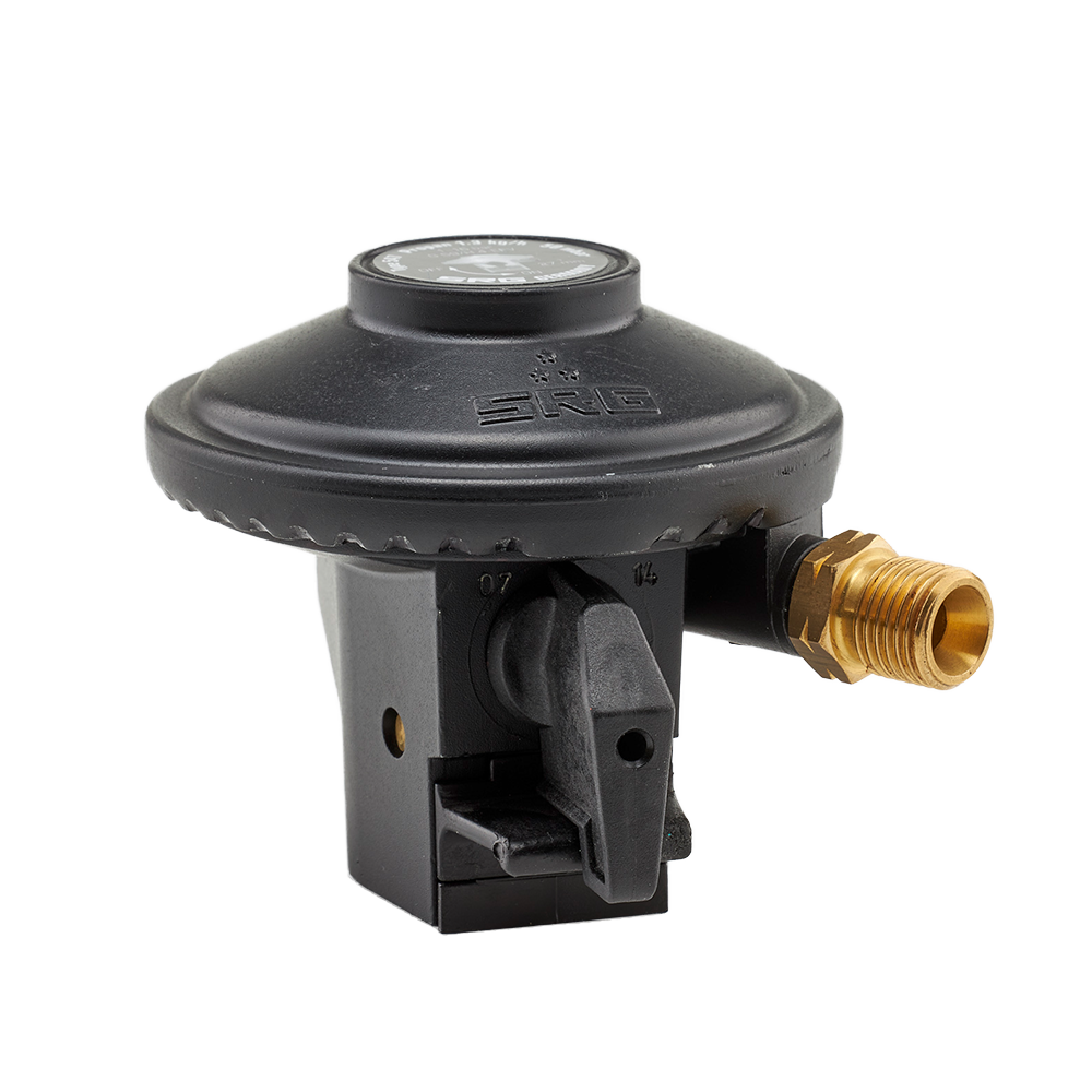 Niederdruckregler 50 mbar - 1,2 kg/h - CLICK-on x G 1/4 LH-KN