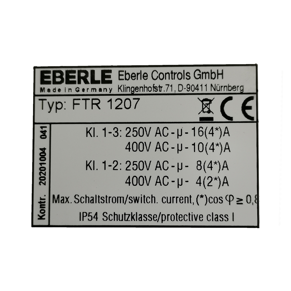 EBERLE Feuchtraumtemperaturregler FTR 1207