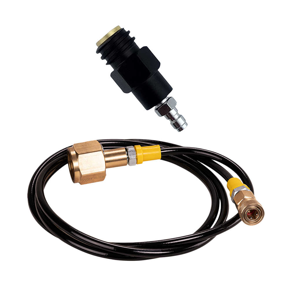 CO2-Hochdruckschlauch 1,5 Meter incl. TR21-4 Adapter