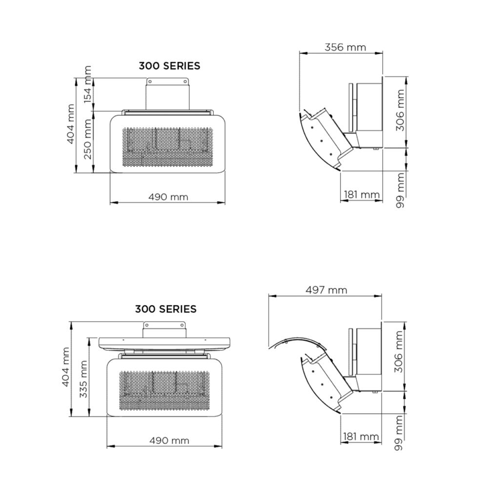 Gas-Heizstrahler / 7.000 Watt / Tungsten 300