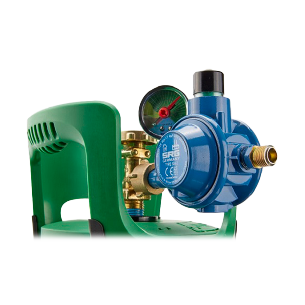 Kleinflaschenregler 50 mbar - 1,5 kg/h - G 1/4 LH-KN