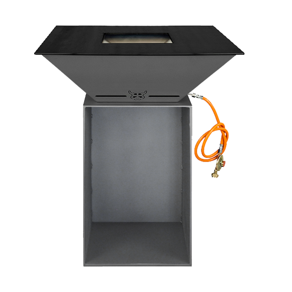 BigQube M - Gas - Silber - Grillfläche: 80 × 80 cm