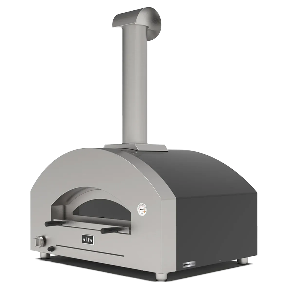 Futuro - 4 Pizze - Silver Black - Hybrid (Gas)